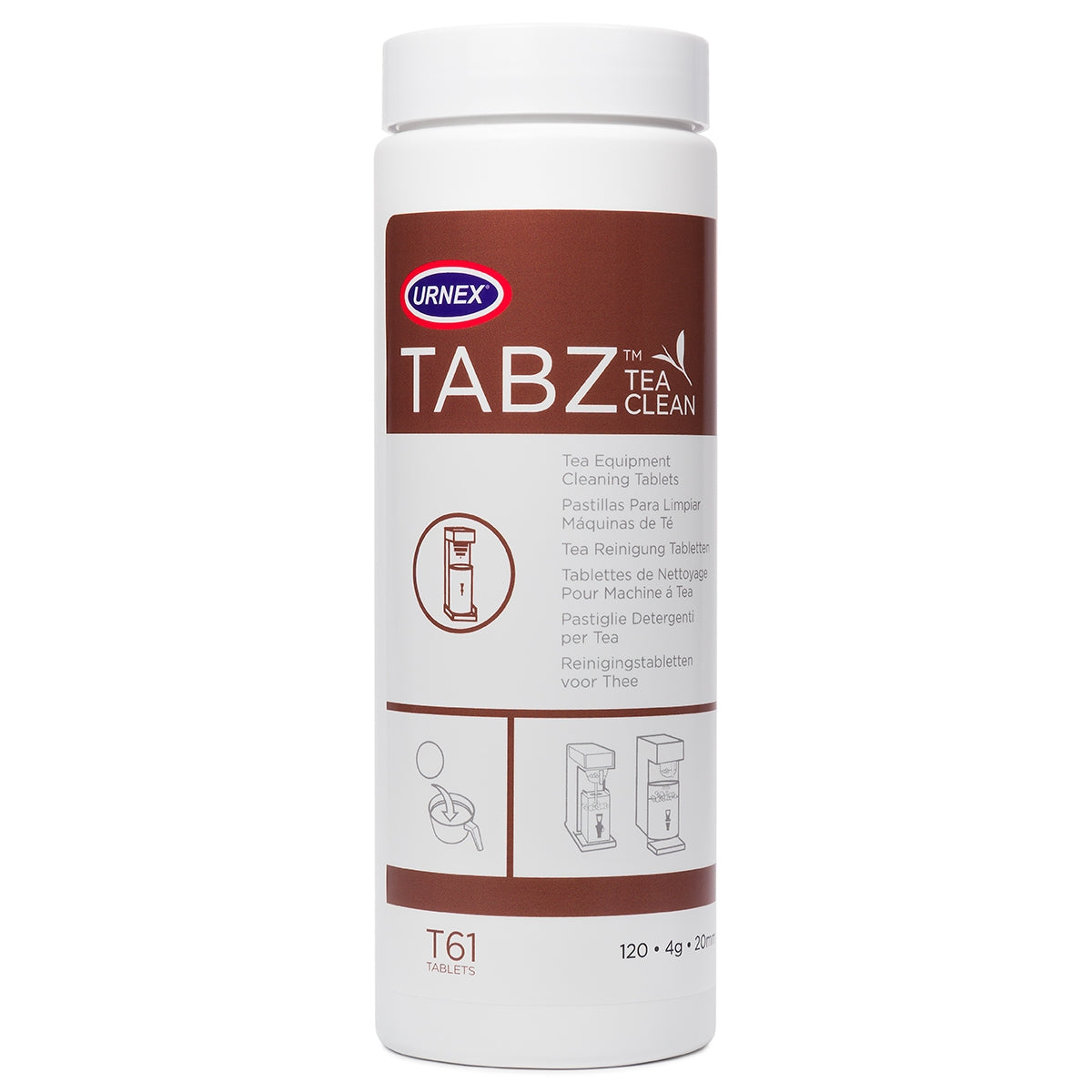 Urnex Tabz Tea Equipment Cleaning Tablets